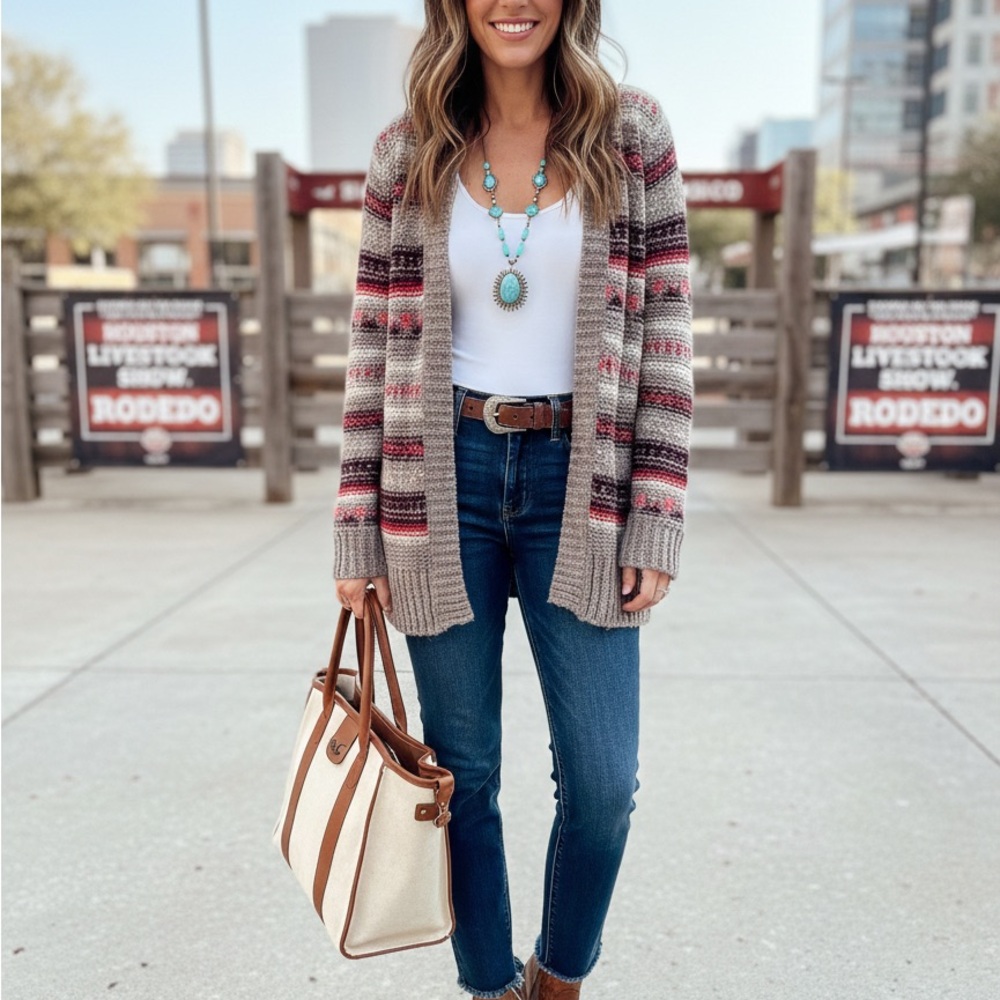 Hollister Multicolor Striped Cardigan